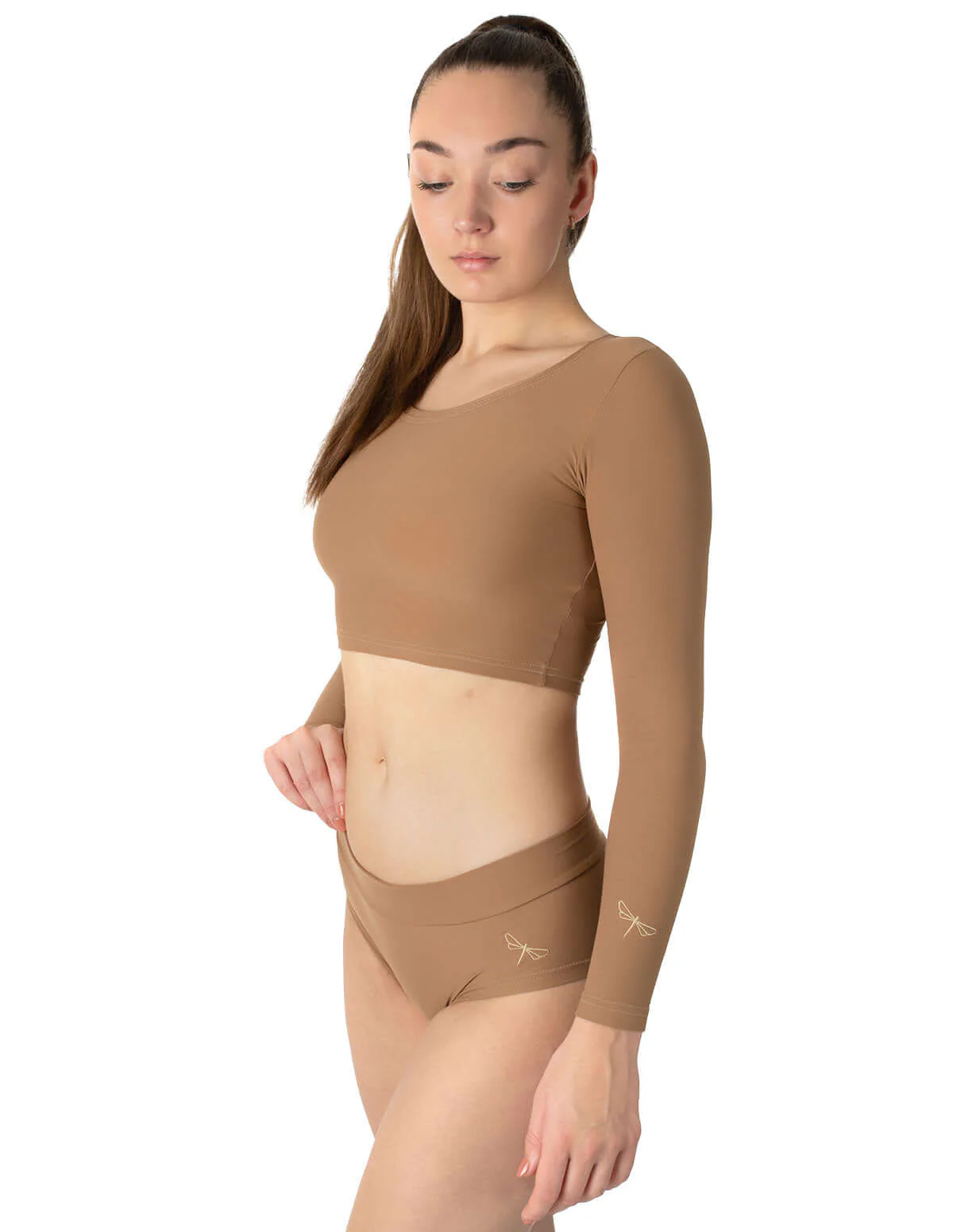 Long Sleeve Sports Crop Top – Pavi - Image 26