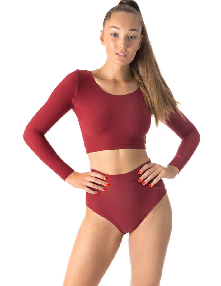 Long Sleeve Sports Crop Top – Pavi - Image 30