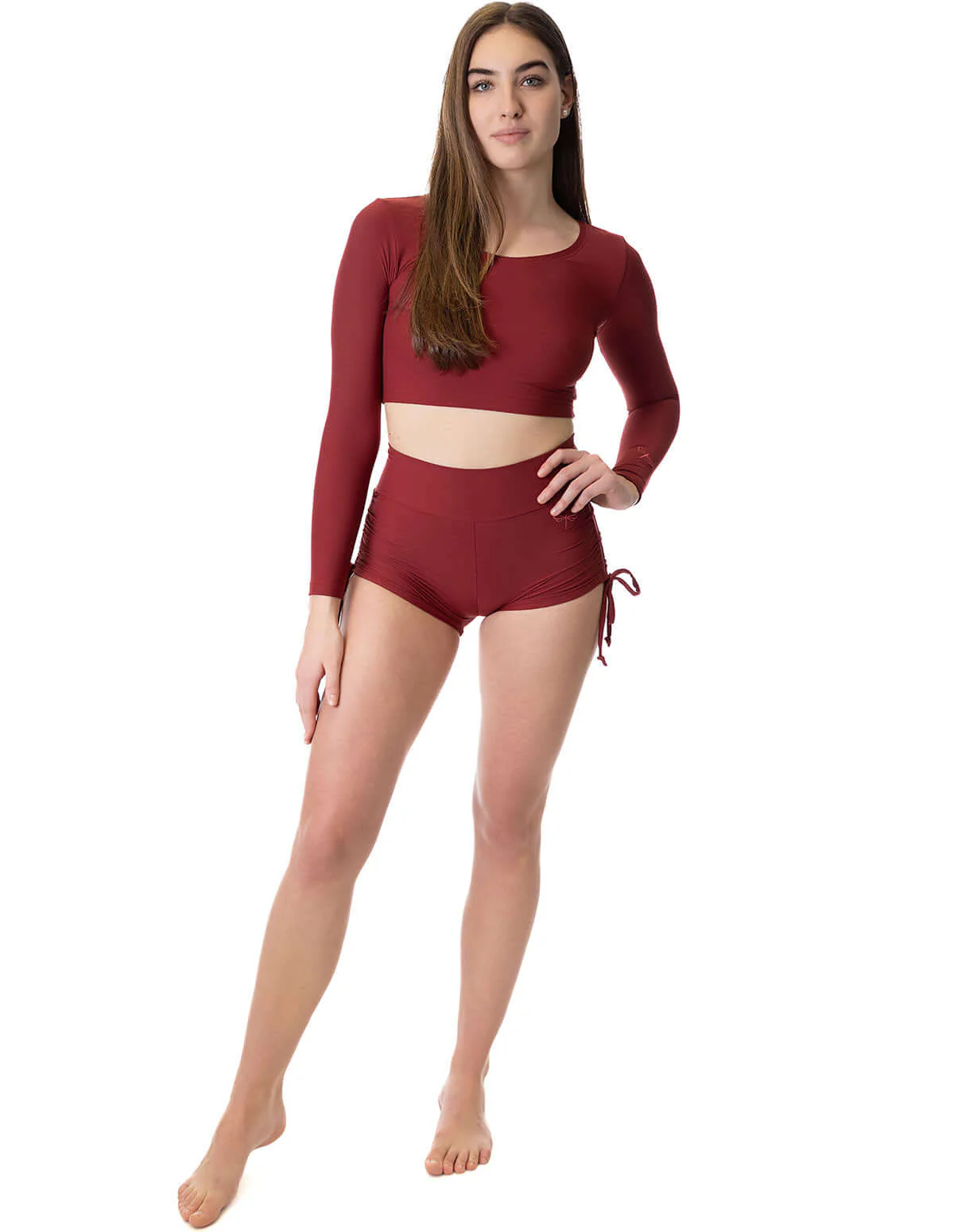 High Waist Drawstring Pole Shorts – Emma - Image 9