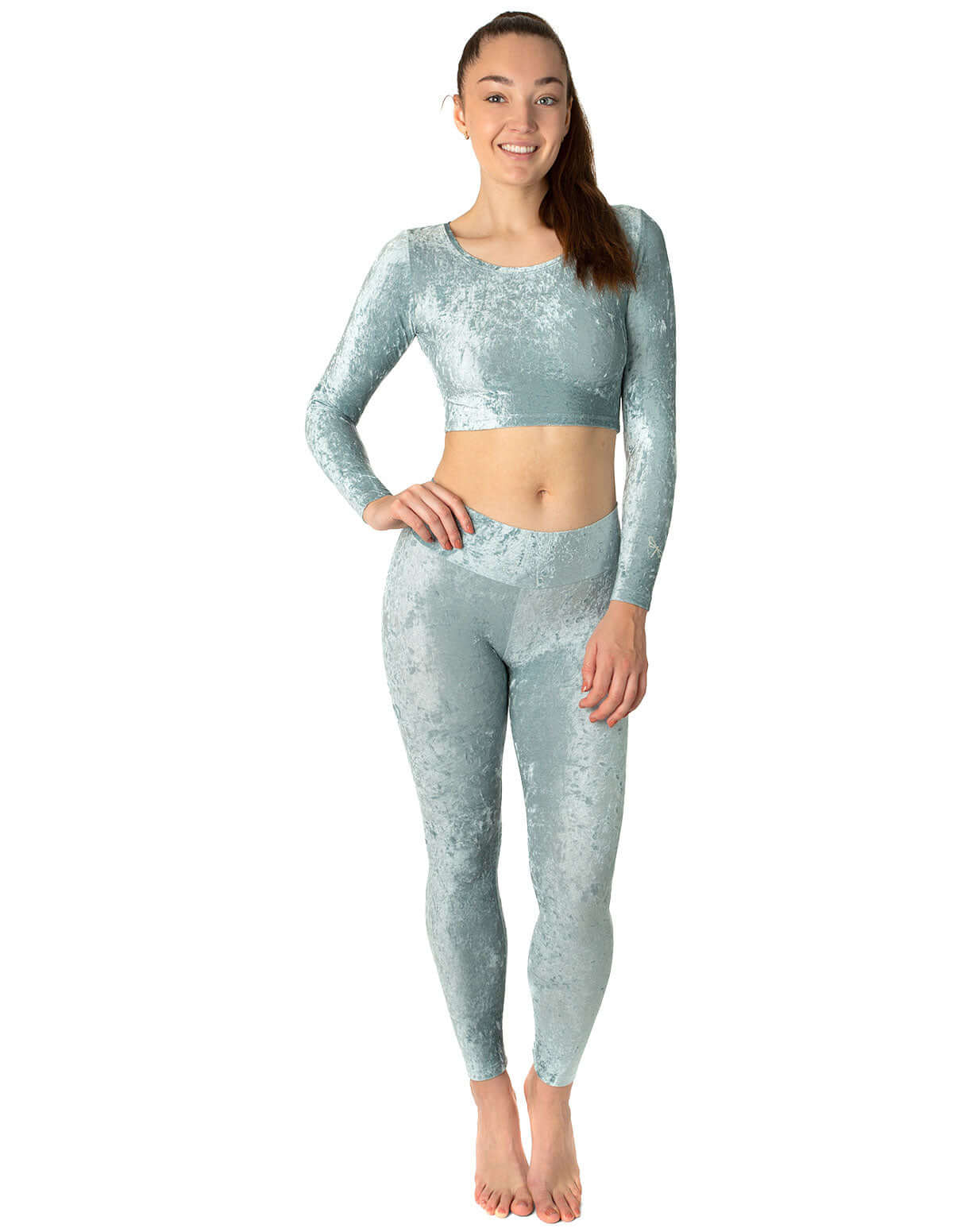 Velvet Leggings, Mid Rise – Adriana - Image 14
