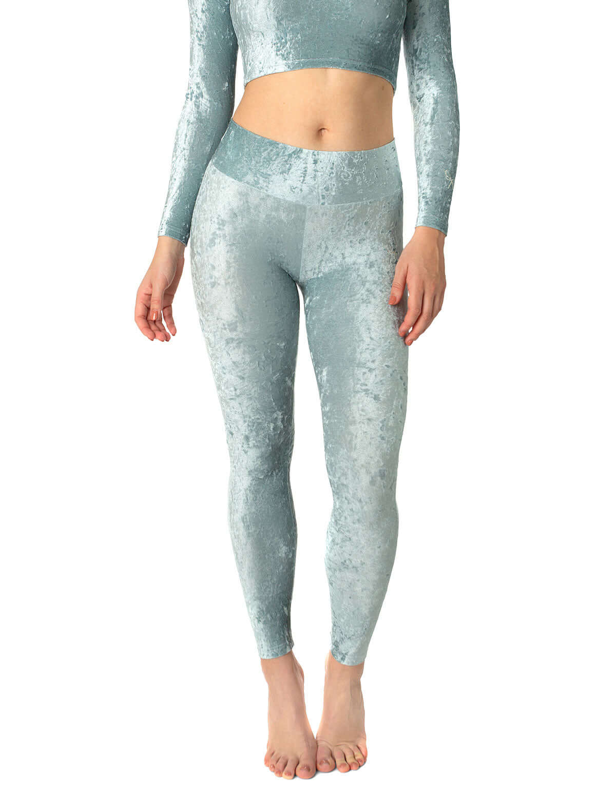 Velvet Leggings, Mid Rise – Adriana - Image 15