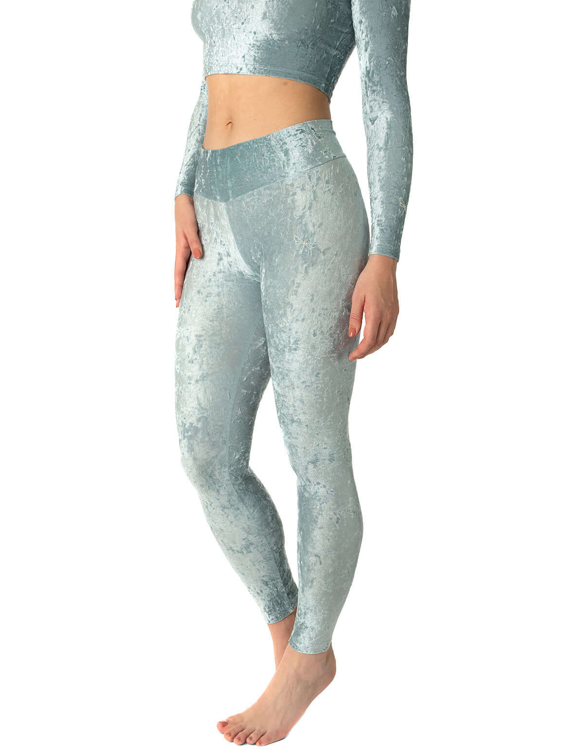 Velvet Leggings, Mid Rise – Adriana - Image 16