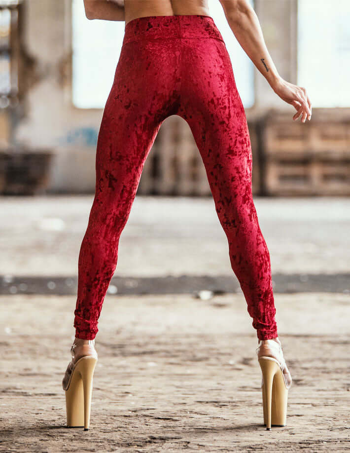 Velvet Leggings, Mid Rise – Adriana - Image 25
