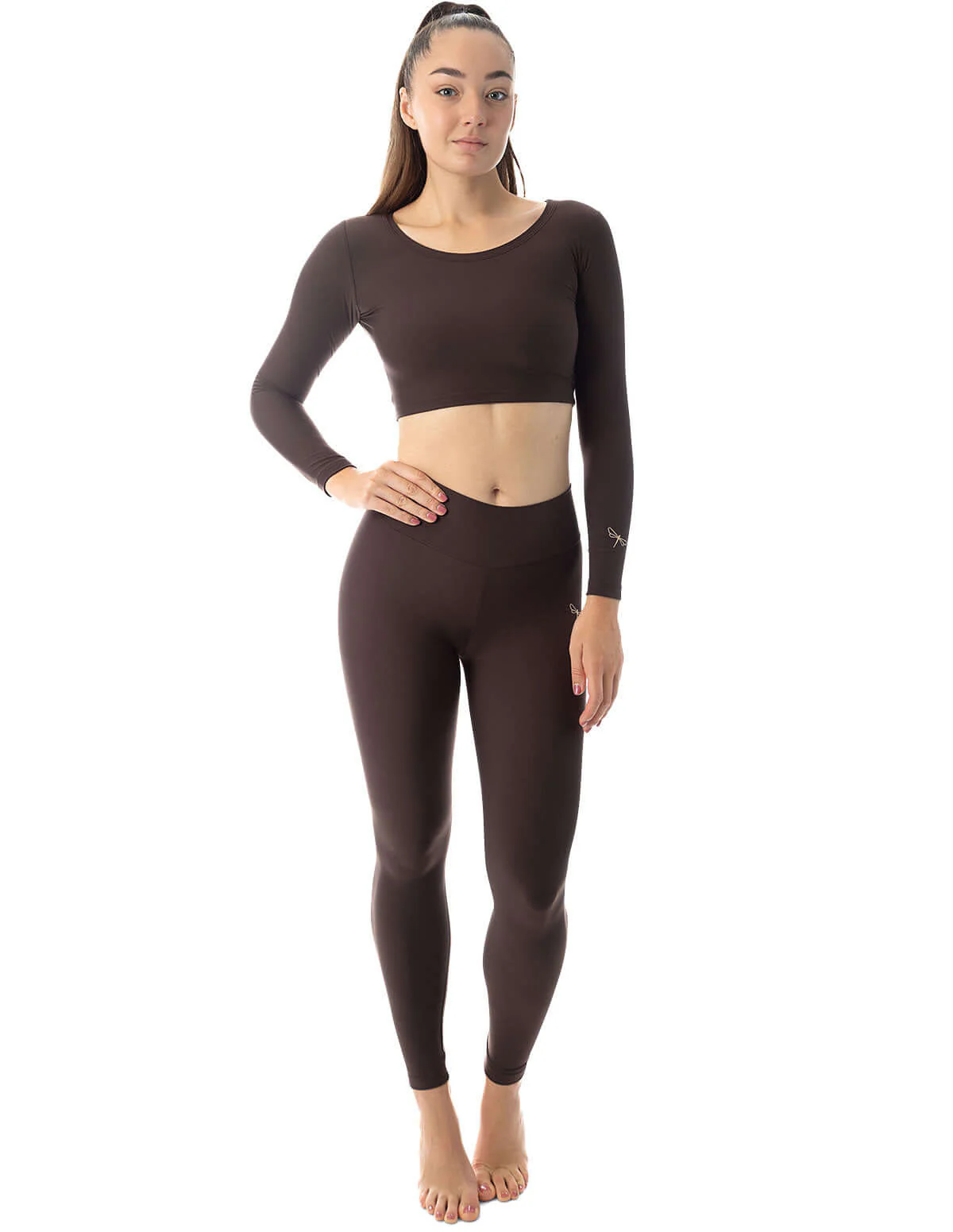 Mid Rise Leggings, Full-Length Yoga Leggings – Adriana - Image 41
