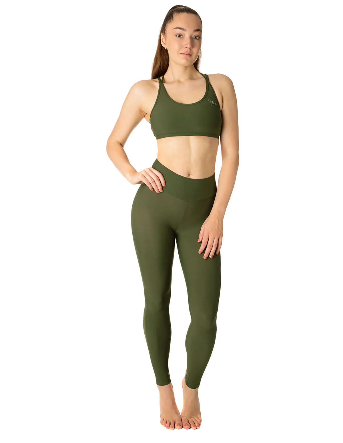 Mid Rise Leggings, Full-Length Yoga Leggings – Adriana - Image 65