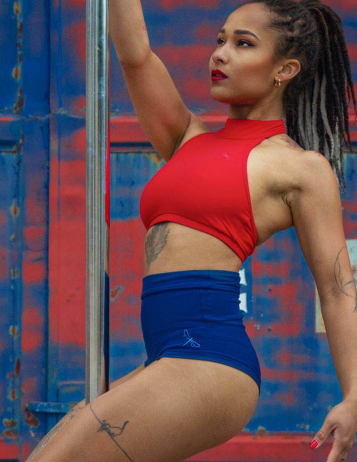 High Waist Pole Dance Shorts – Betty - Image 78