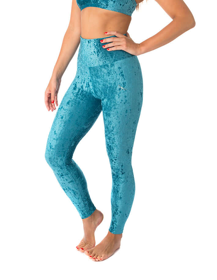 High Waist Velvet Leggings – Adele - Image 10