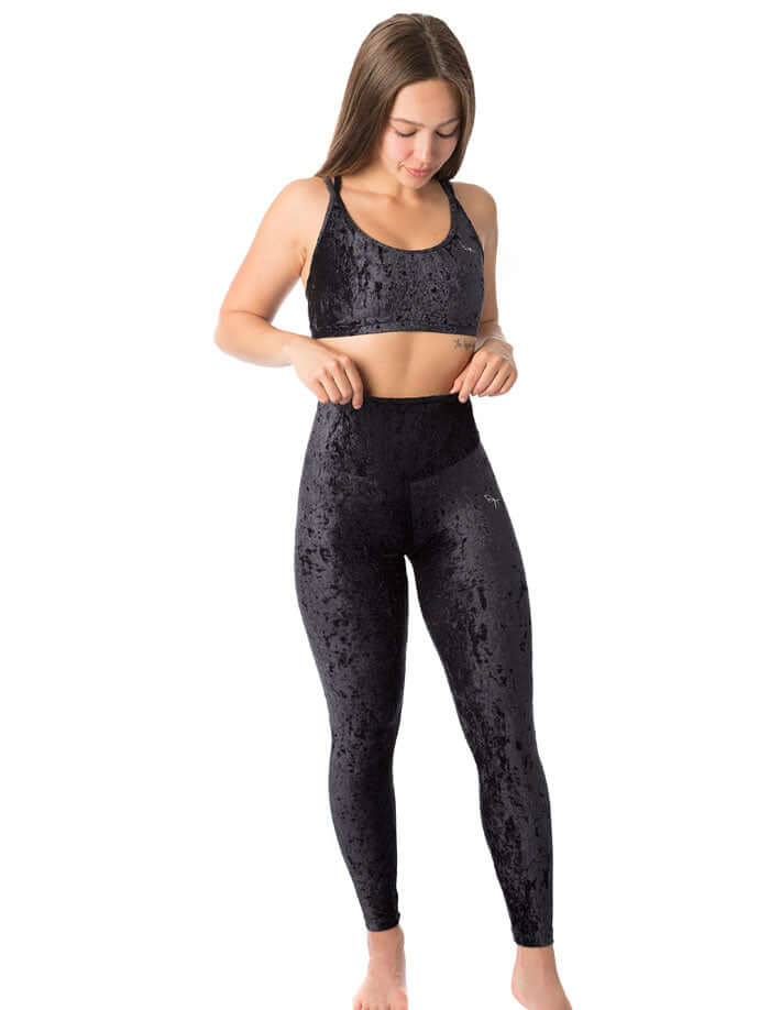 High Waist Velvet Leggings – Adele - Image 12