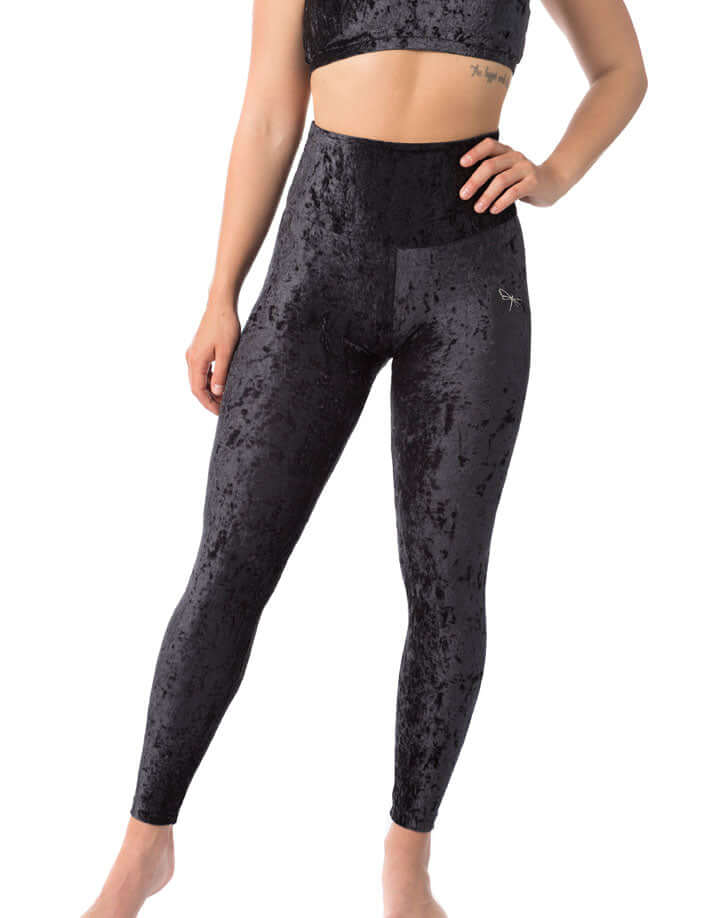High Waist Velvet Leggings – Adele - Image 13