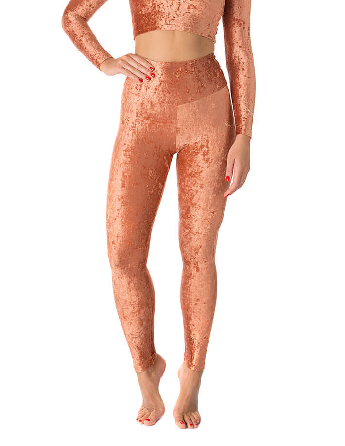 High Waist Velvet Leggings – Adele - Image 19