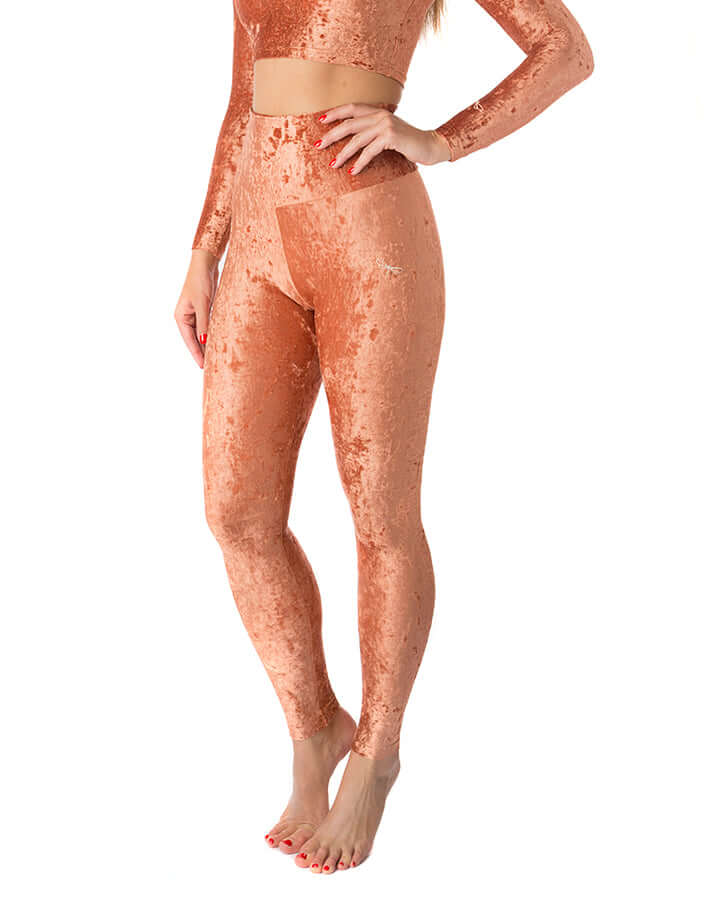 High Waist Velvet Leggings – Adele - Image 20
