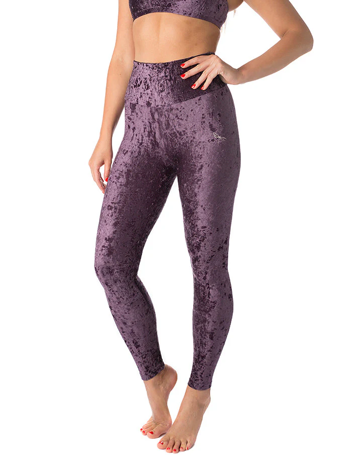 High Waist Velvet Leggings – Adele - Image 4