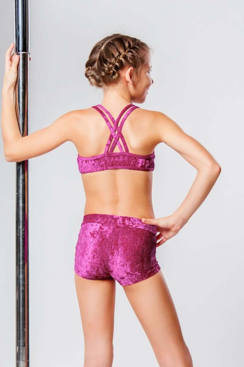 Kids – Girls' Pole Dance Shorts – Elsa - Image 10