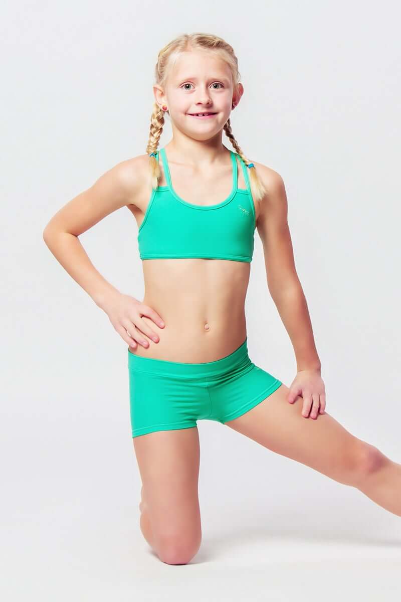 Kids – Girls' Pole Dance Shorts – Elsa - Image 25