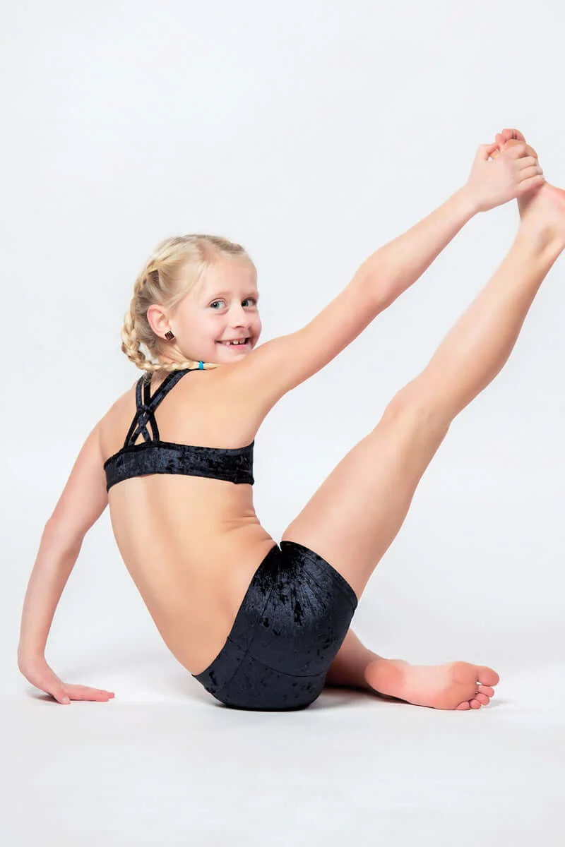 Kids – Girls' Pole Dance Shorts – Elsa - Image 8