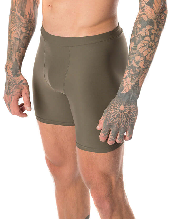 Men's Hot Yoga Shorts, Sweatproof Lycra Fit – James - Image 7