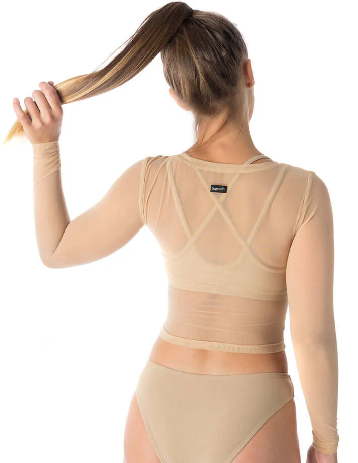 Mesh Sports Crop Top, Mesh Exercise Top – Pavi - Image 12