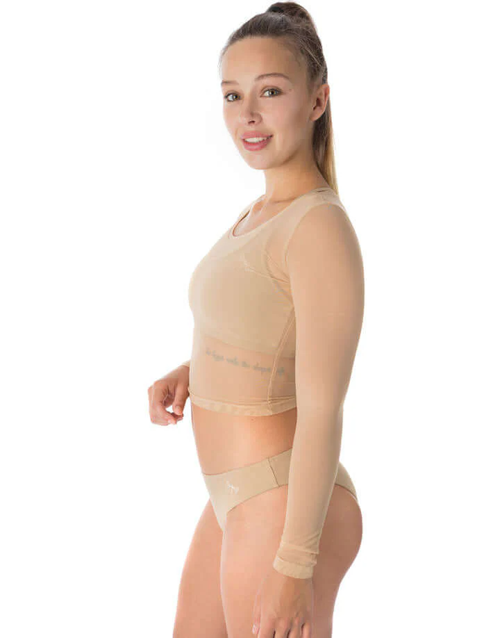Mesh Sports Crop Top, Mesh Exercise Top – Pavi - Image 13