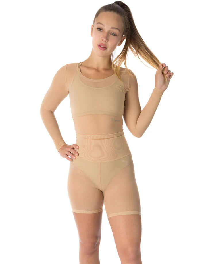 Mesh Sports Crop Top, Mesh Exercise Top – Pavi - Image 14