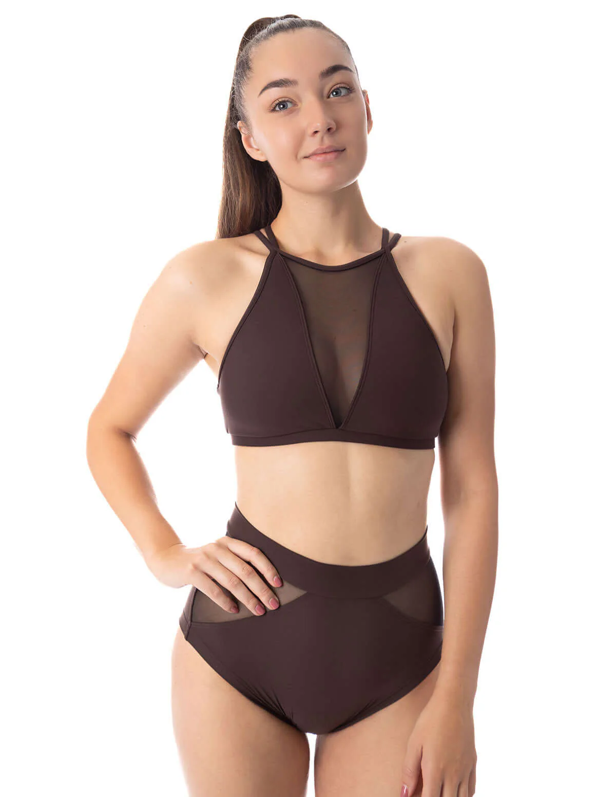 High Waist Mesh Pole Shorts – Monica - Image 7