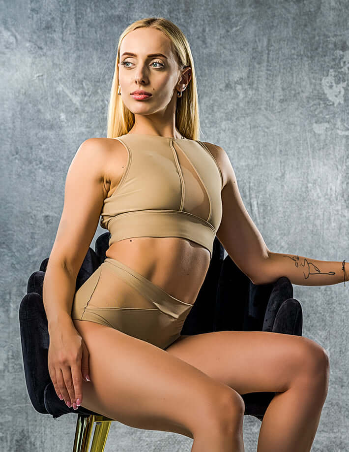 Mesh Sports Bra for Pole Dancing & Yoga – Rachel - Image 41