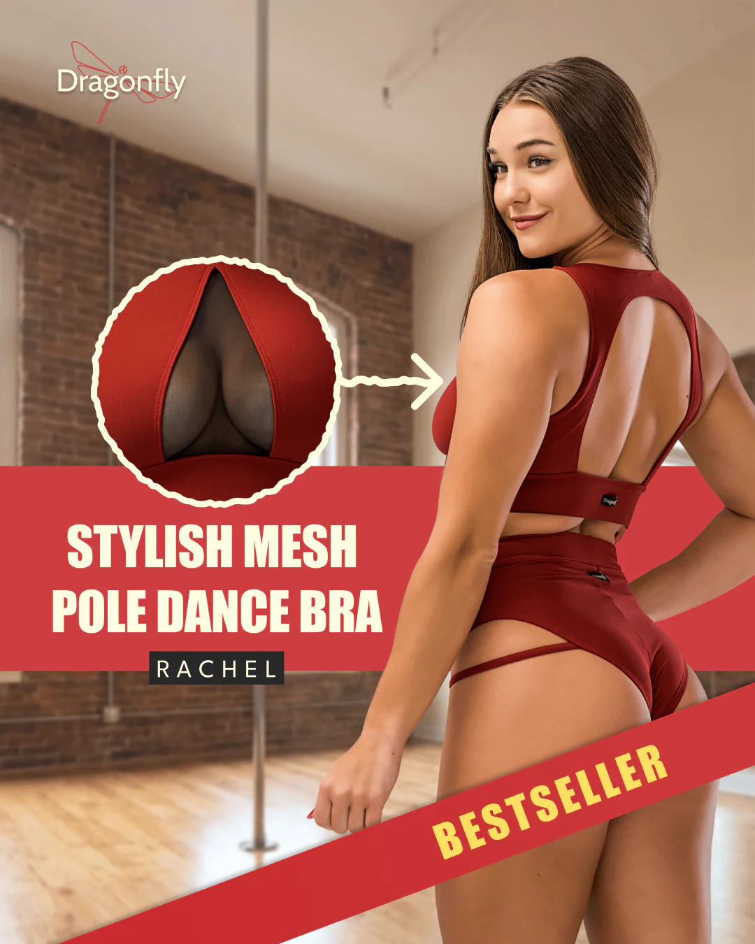 Mesh Sports Bra for Pole Dancing & Yoga – Rachel - Image 49