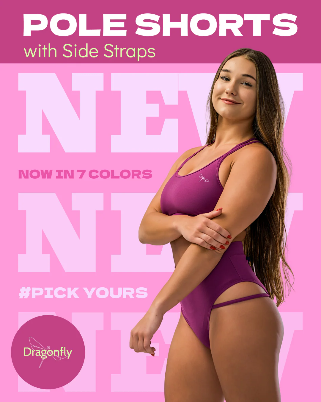 Pole Shorts with Side Straps – Anna - Image 24