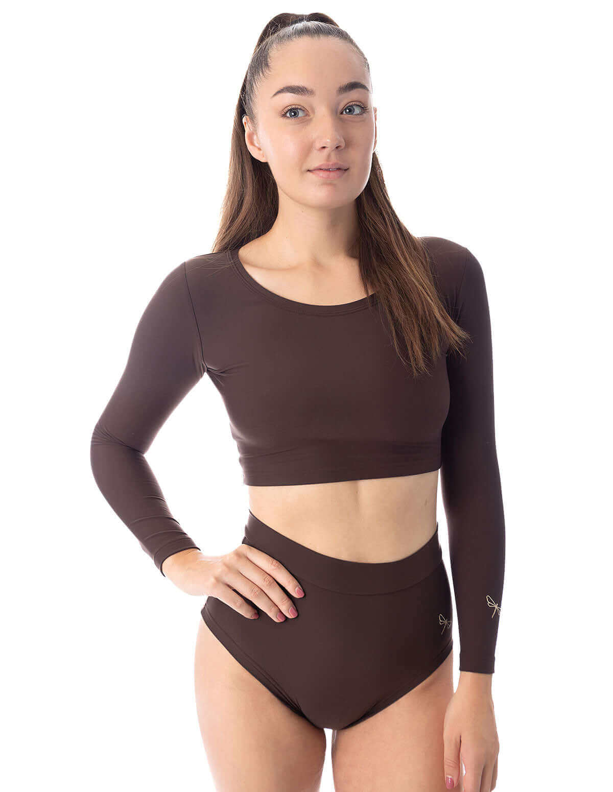 Long Sleeve Sports Crop Top – Pavi - Image 9