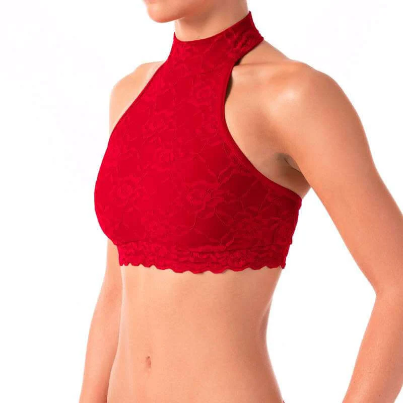 Halter Neck Sports Bra with Lace – Lisette - Image 3