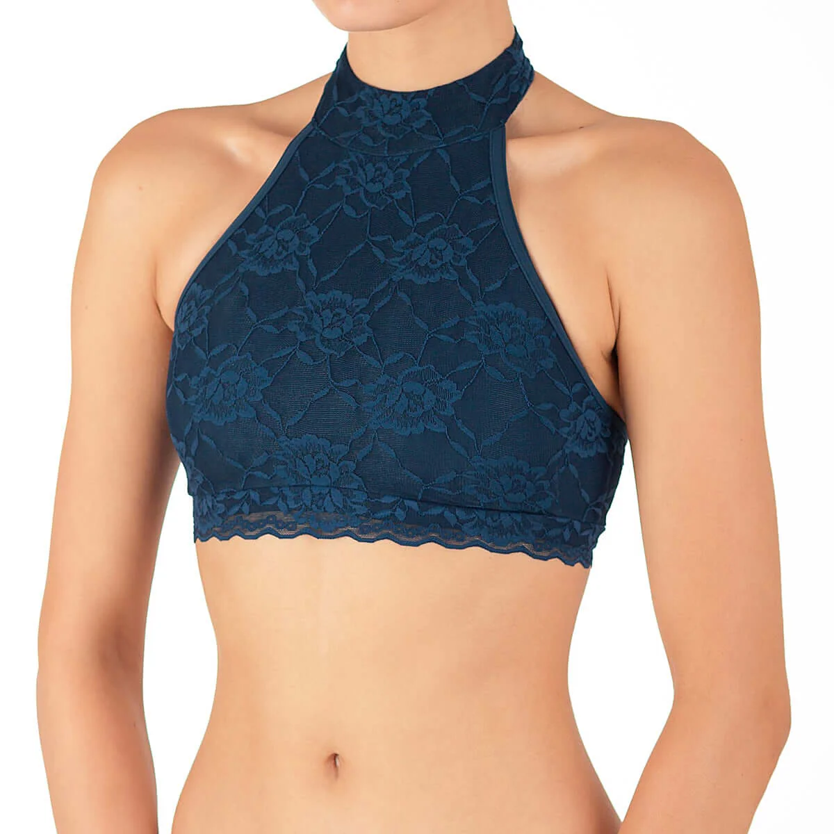 Halter Neck Sports Bra with Lace – Lisette - Image 9