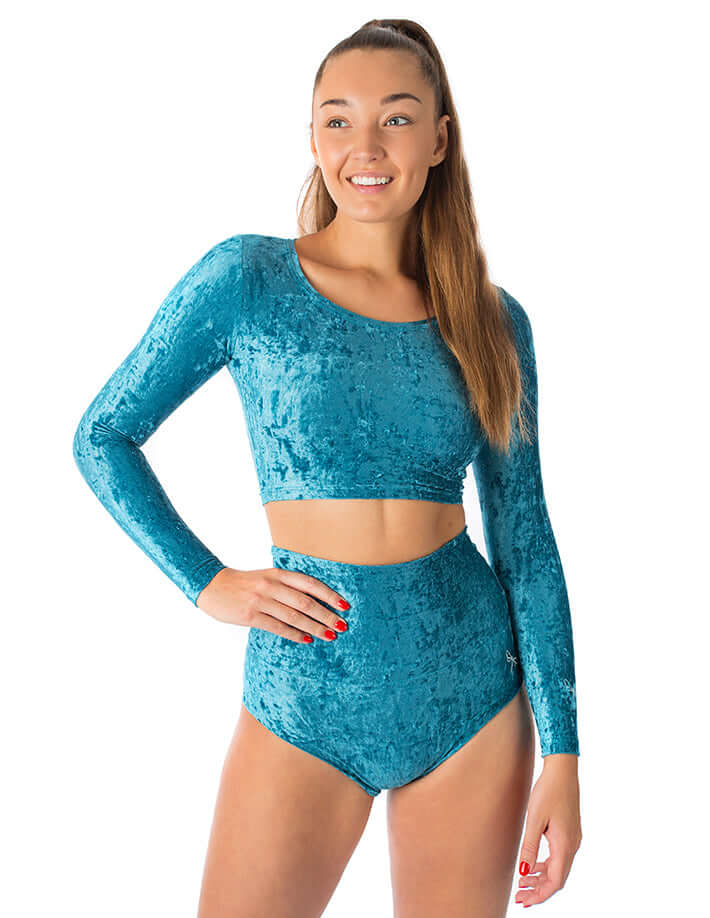Velvet Sport Crop Top – Pavi - Image 6