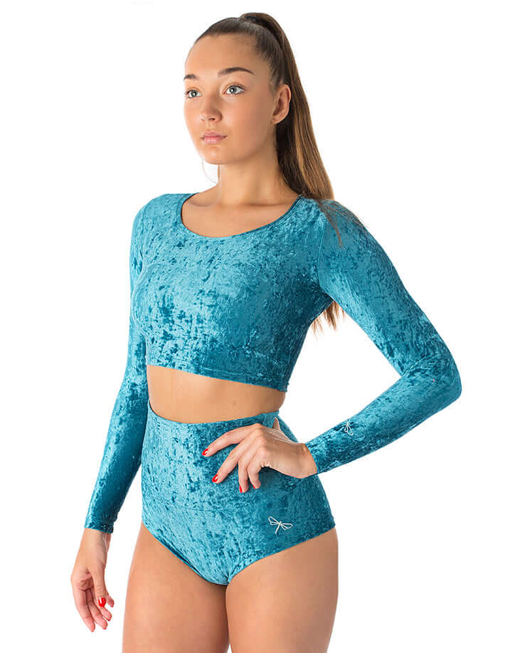 Velvet Sport Crop Top – Pavi - Image 7