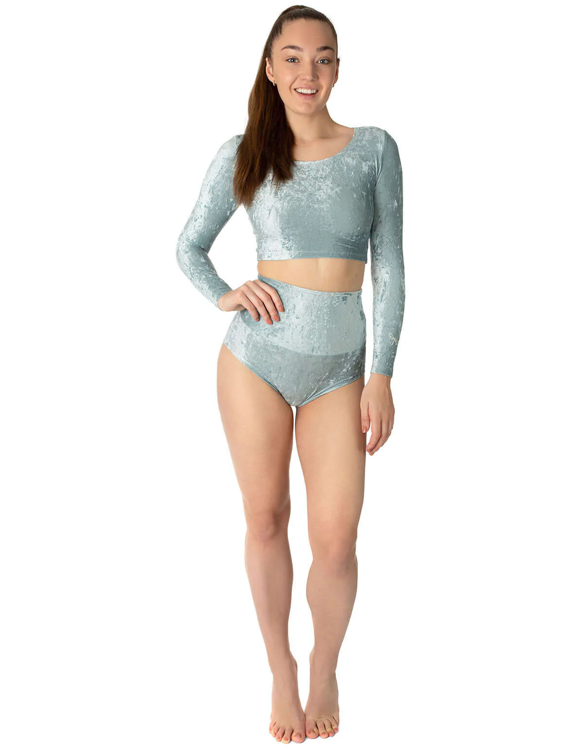 Velvet Sport Crop Top – Pavi - Image 9