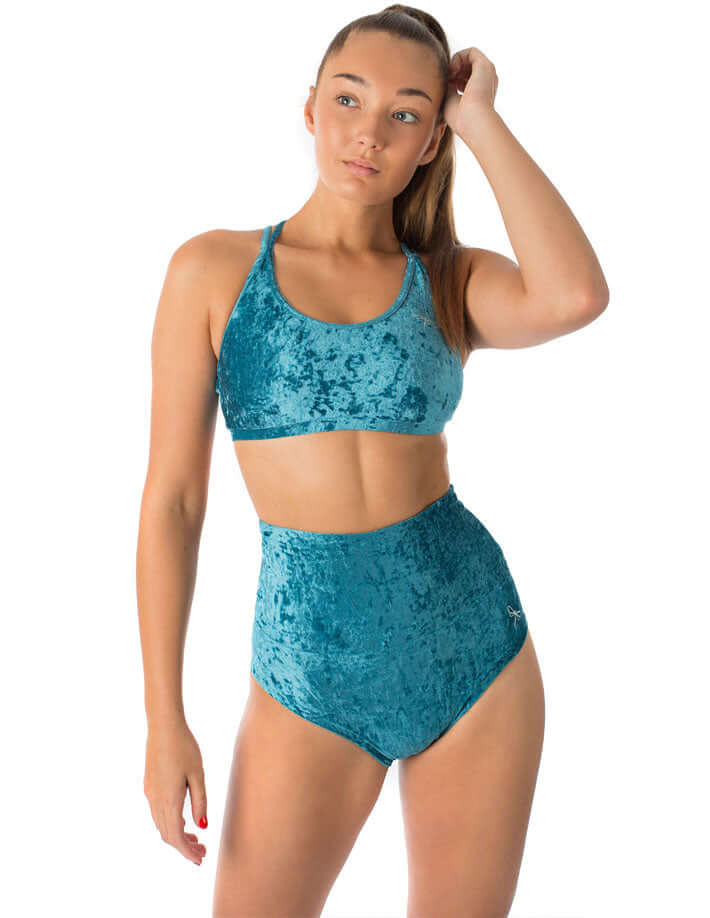 High Waisted Velvet Pole Shorts – Betty - Image 10