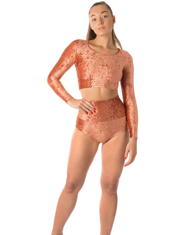 High Waisted Velvet Pole Shorts – Betty - Image 16