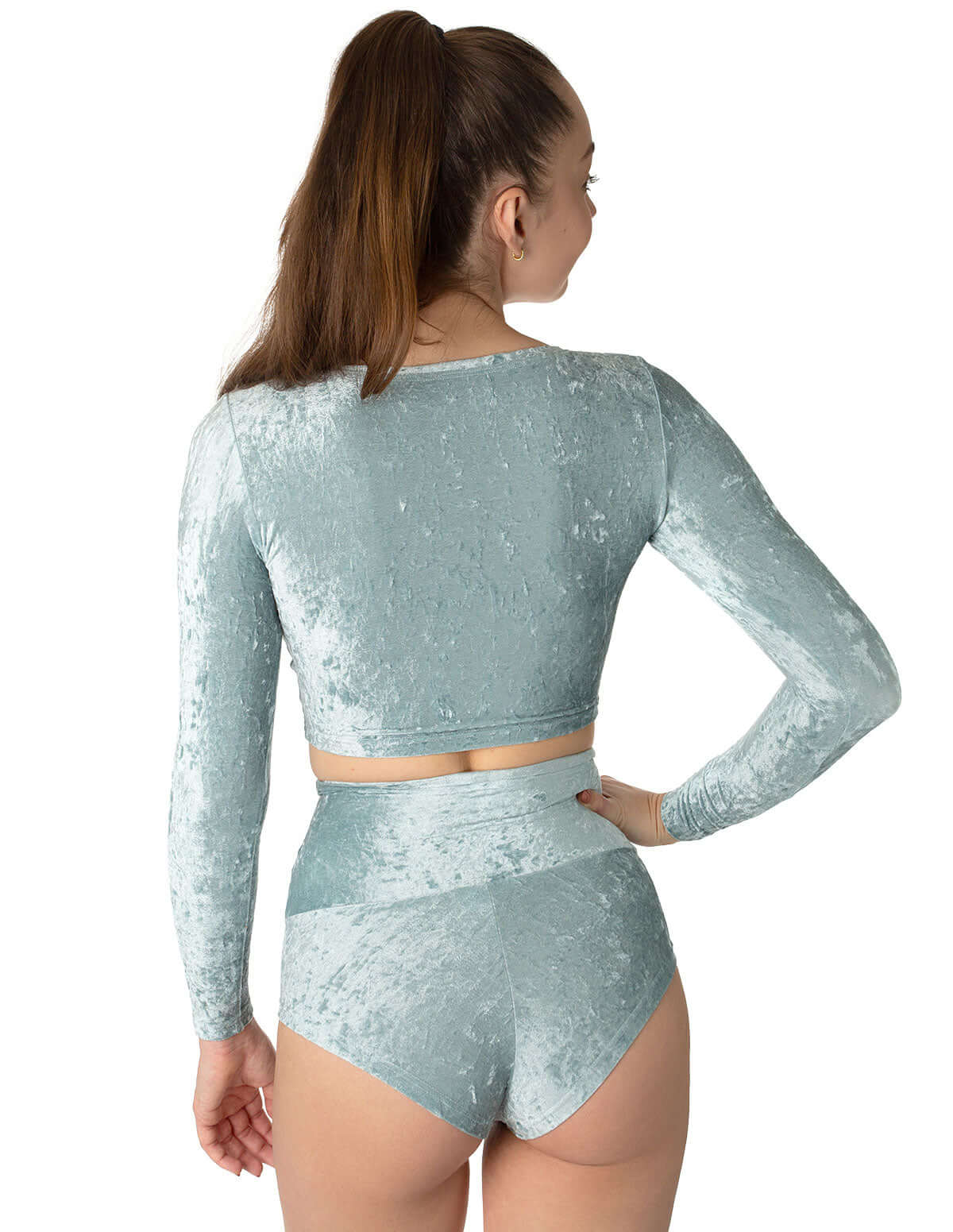 High Waisted Velvet Pole Shorts – Betty - Image 23