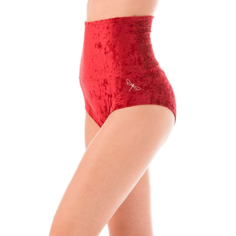 High Waisted Velvet Pole Shorts – Betty - Image 46