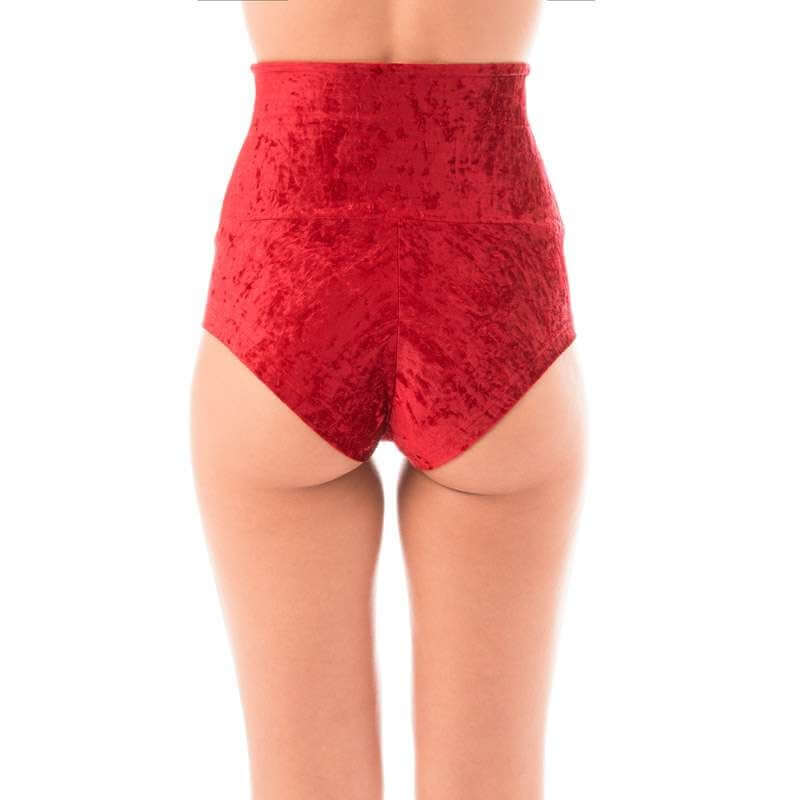 High Waisted Velvet Pole Shorts – Betty - Image 48