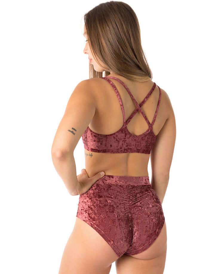 Velvet Pole Shorts, Scrunch Bum – Lola - Image 10
