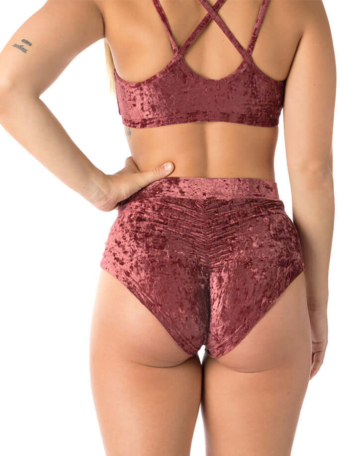 Velvet Pole Shorts, Scrunch Bum – Lola - Image 12