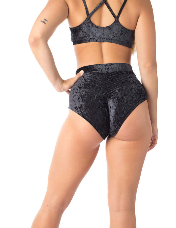 Velvet Pole Shorts, Scrunch Bum – Lola - Image 24