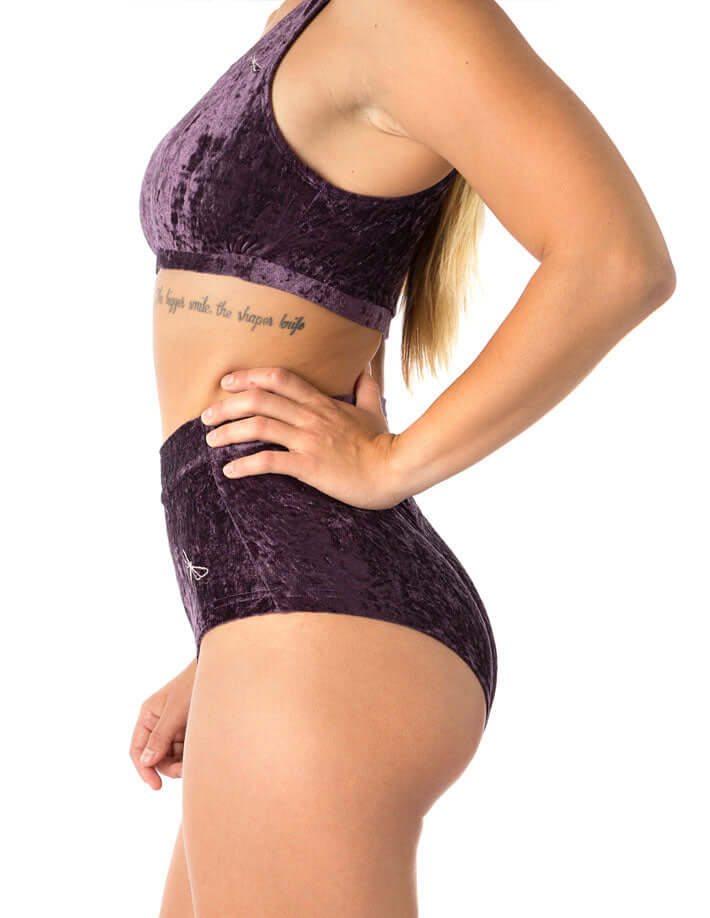 Velvet Pole Shorts, Scrunch Bum – Lola - Image 7