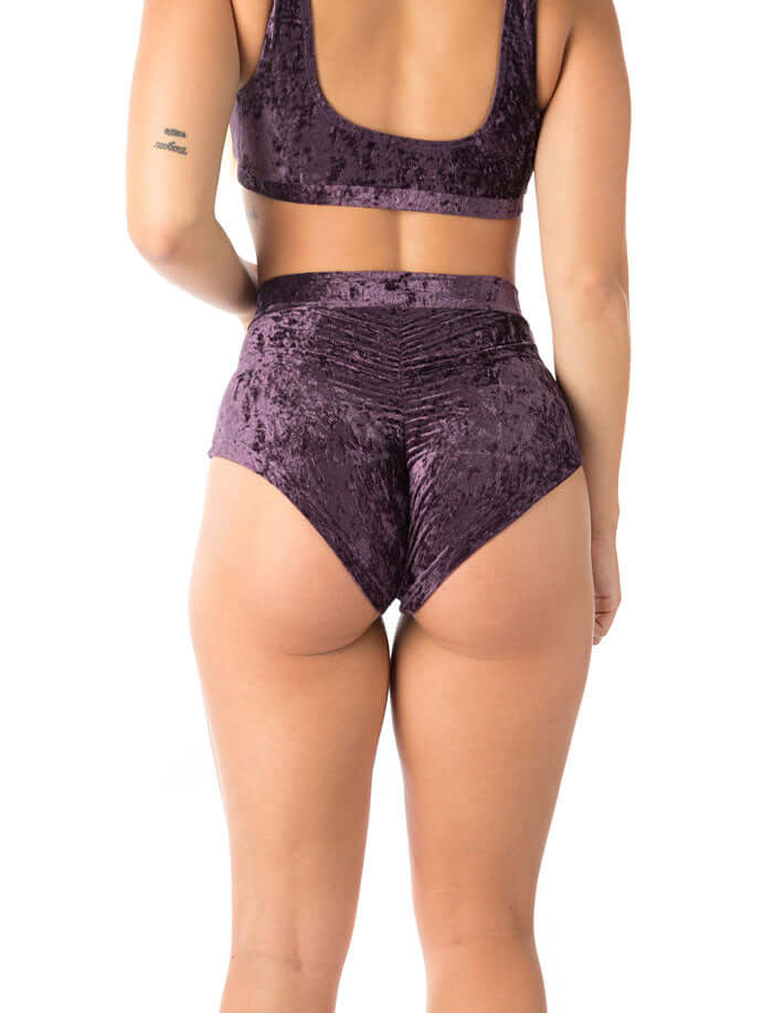 Velvet Pole Shorts, Scrunch Bum – Lola - Image 8
