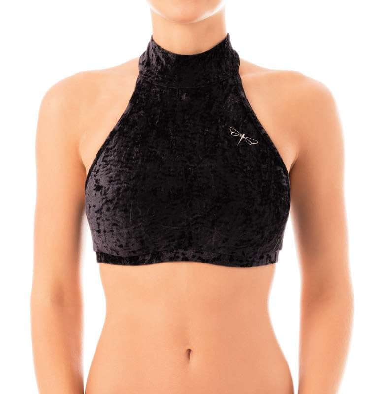 Velvet Halter Top Sports Bra – Lisette - Image 10