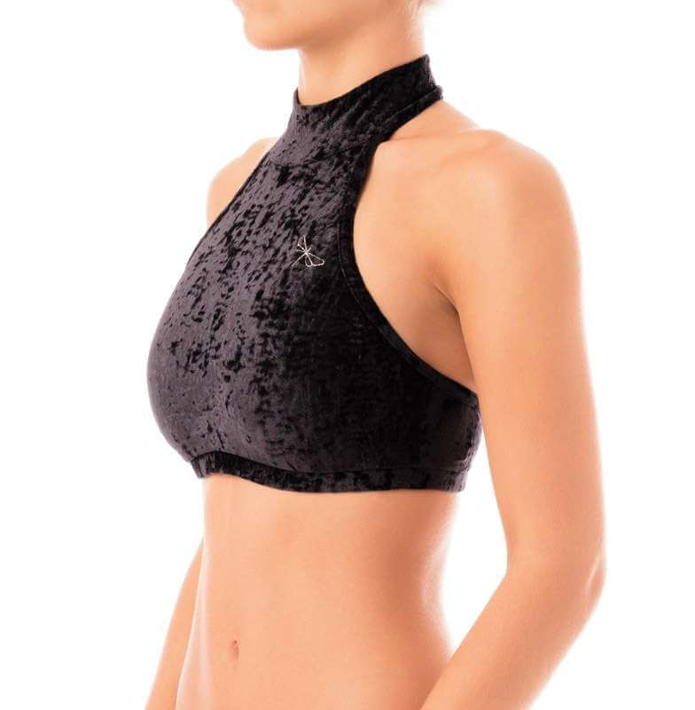 Velvet Halter Top Sports Bra – Lisette - Image 9