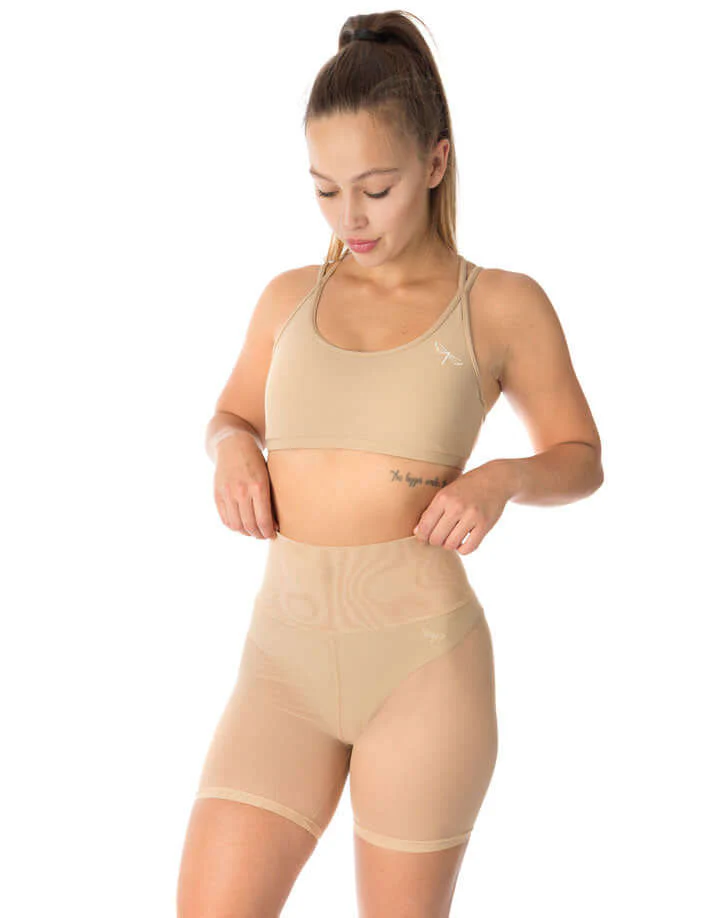 Short Mesh Leggings, Mesh Dance Shorts – Zoe - Image 26